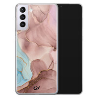 Casevibes Samsung Galaxy S21 hoesje siliconen - Marble Clouds