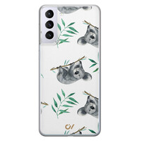 Casevibes Samsung Galaxy S21 hoesje siliconen - Koala Print