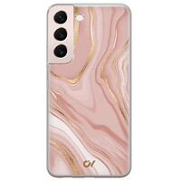 Casevibes Samsung Galaxy S22 hoesje siliconen - Rose Marble