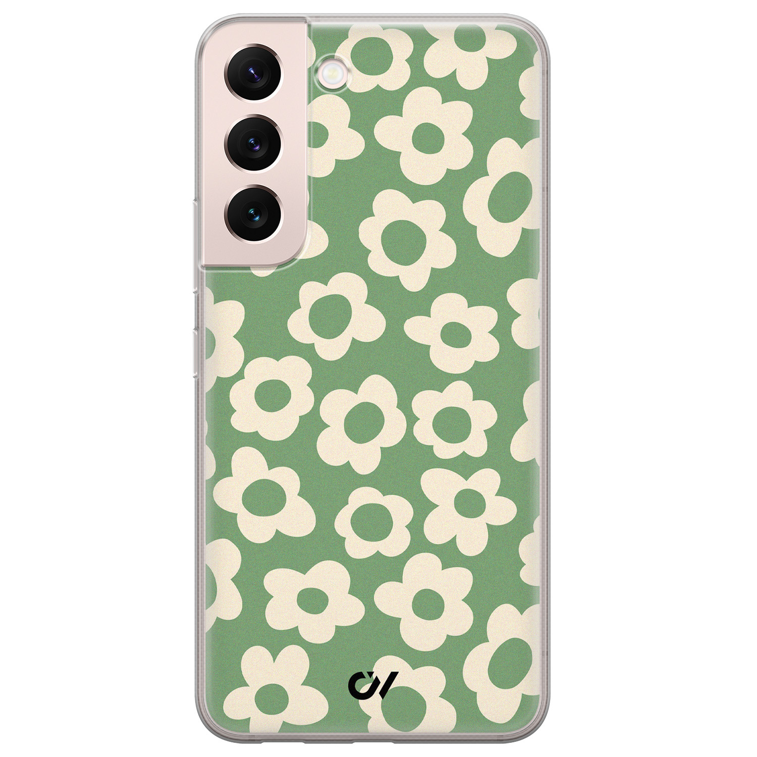Casevibes Samsung Galaxy S22 hoesje siliconen - Retro Cute Flowers