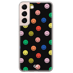 Casevibes Samsung Galaxy S22 hoesje siliconen - Retro Smileys