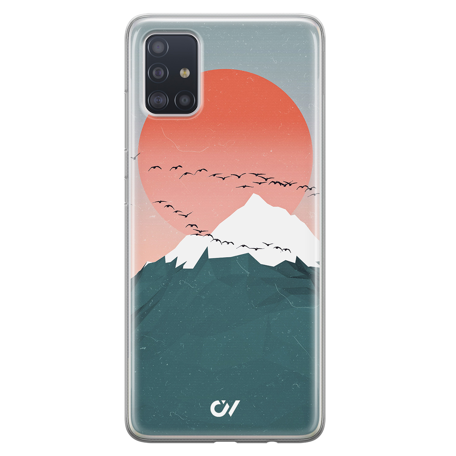 Casevibes Samsung Galaxy A51 hoesje siliconen - Mountain Birds