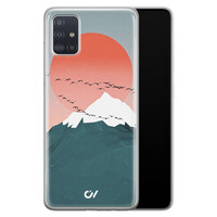 Casevibes Samsung Galaxy A51 hoesje siliconen - Mountain Birds