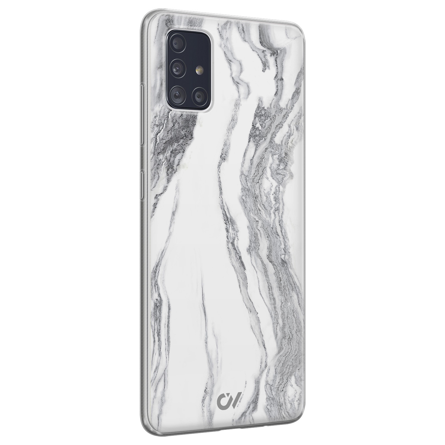 Casevibes Samsung Galaxy A51 hoesje siliconen - Marble Ivory