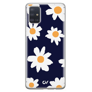 Casevibes Samsung Galaxy A51 hoesje siliconen - Sweet Daisies