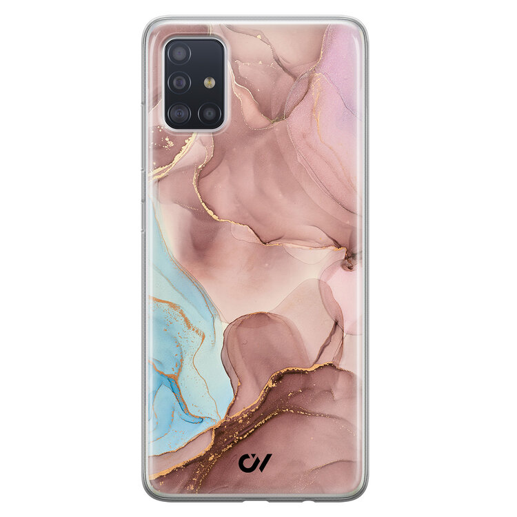 Casevibes Samsung Galaxy A51 hoesje siliconen - Marble Clouds