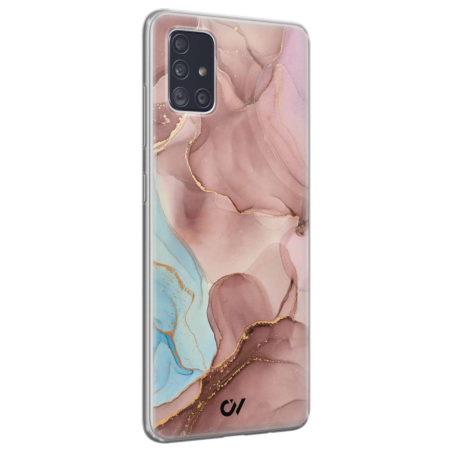Casevibes Samsung Galaxy A51 hoesje siliconen - Marble Clouds