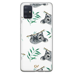 Casevibes Samsung Galaxy A51 hoesje siliconen - Koala Print