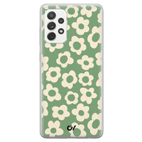 Casevibes Samsung Galaxy A52 hoesje siliconen - Retro Cute Flowers