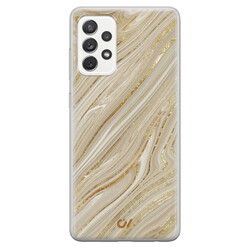 Casevibes Samsung Galaxy A52 hoesje siliconen - Golden Marble