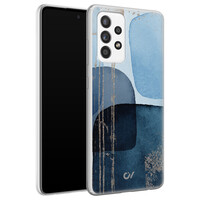 Casevibes Samsung Galaxy A52 hoesje siliconen - Blue Abstract Shapes