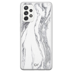 Casevibes Samsung Galaxy A52 hoesje siliconen - Marble Ivory