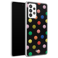 Casevibes Samsung Galaxy A52 hoesje siliconen - Retro Smileys