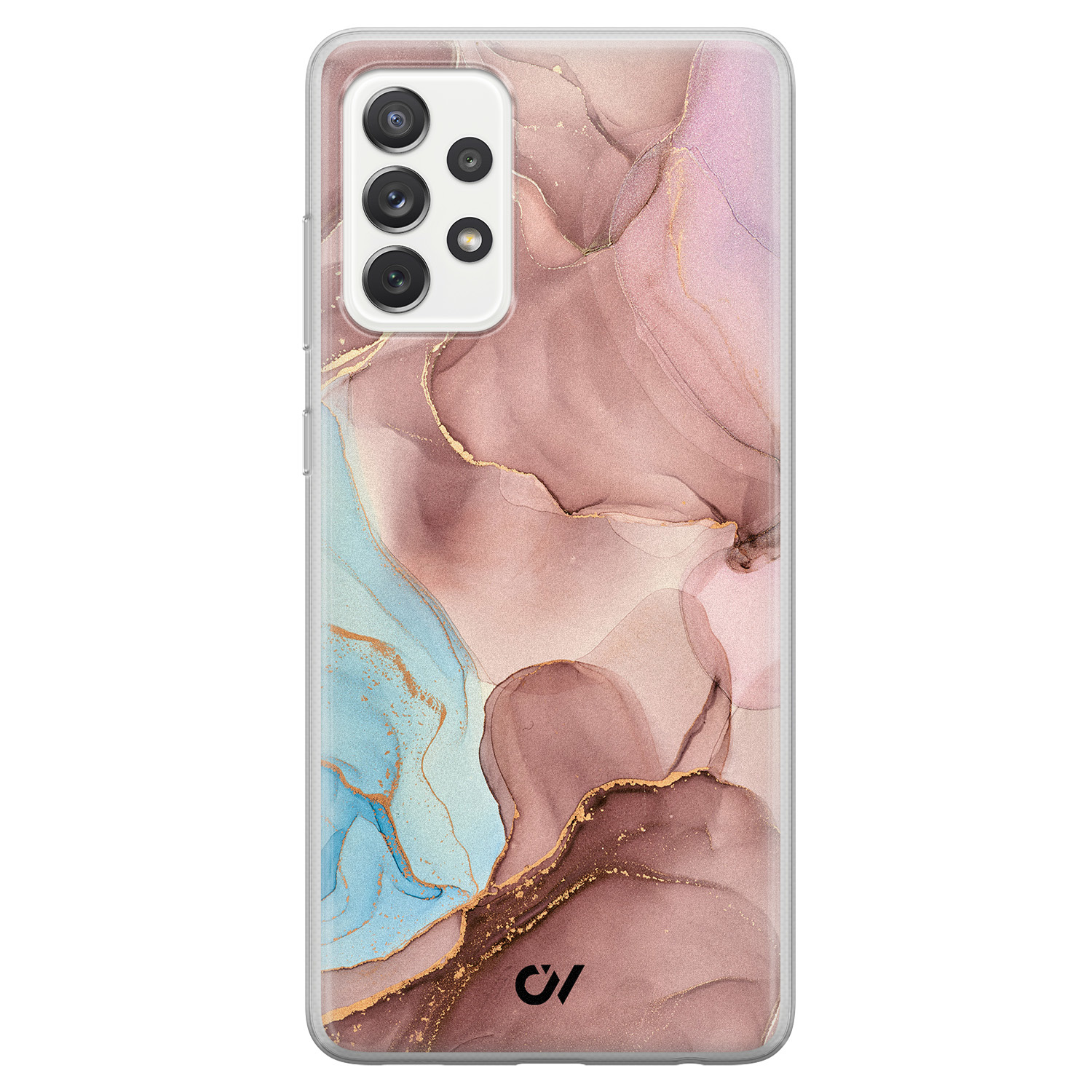 Casevibes Samsung Galaxy A52 hoesje siliconen - Marble Clouds