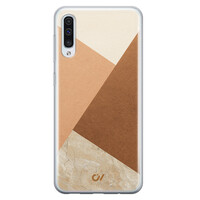 Casevibes Samsung Galaxy A50 hoesje siliconen - Geo Modern Brown