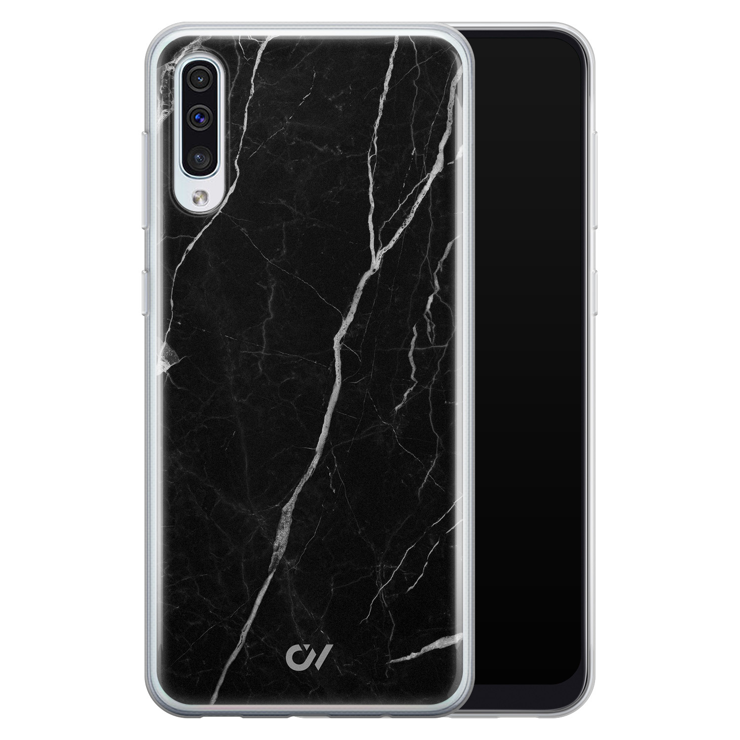 Casevibes Samsung Galaxy A50 hoesje siliconen - Marble Noir