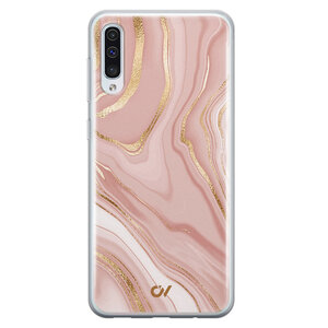 Casevibes Samsung Galaxy A50 hoesje siliconen - Rose Marble