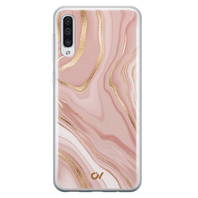 Casevibes Samsung Galaxy A50 hoesje siliconen - Rose Marble