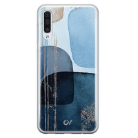 Casevibes Samsung Galaxy A50 hoesje siliconen - Blue Abstract Shapes