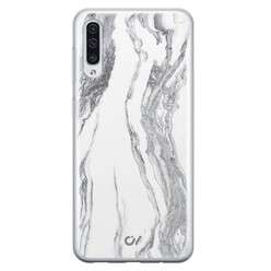 Casevibes Samsung Galaxy A50 hoesje siliconen - Marble Ivory