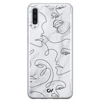 Casevibes Samsung Galaxy A50 hoesje siliconen - Marble Faces