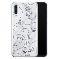 Casevibes Samsung Galaxy A50 hoesje siliconen - Marble Faces