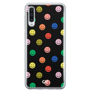 Casevibes Samsung Galaxy A50 hoesje siliconen - Retro Smileys
