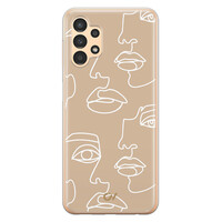 Casevibes Samsung Galaxy A13 4G hoesje siliconen - Oneline Faces
