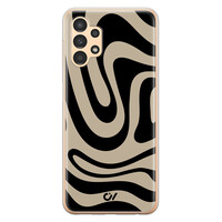 Casevibes Samsung Galaxy A13 4G hoesje siliconen - Abstract Black Waves