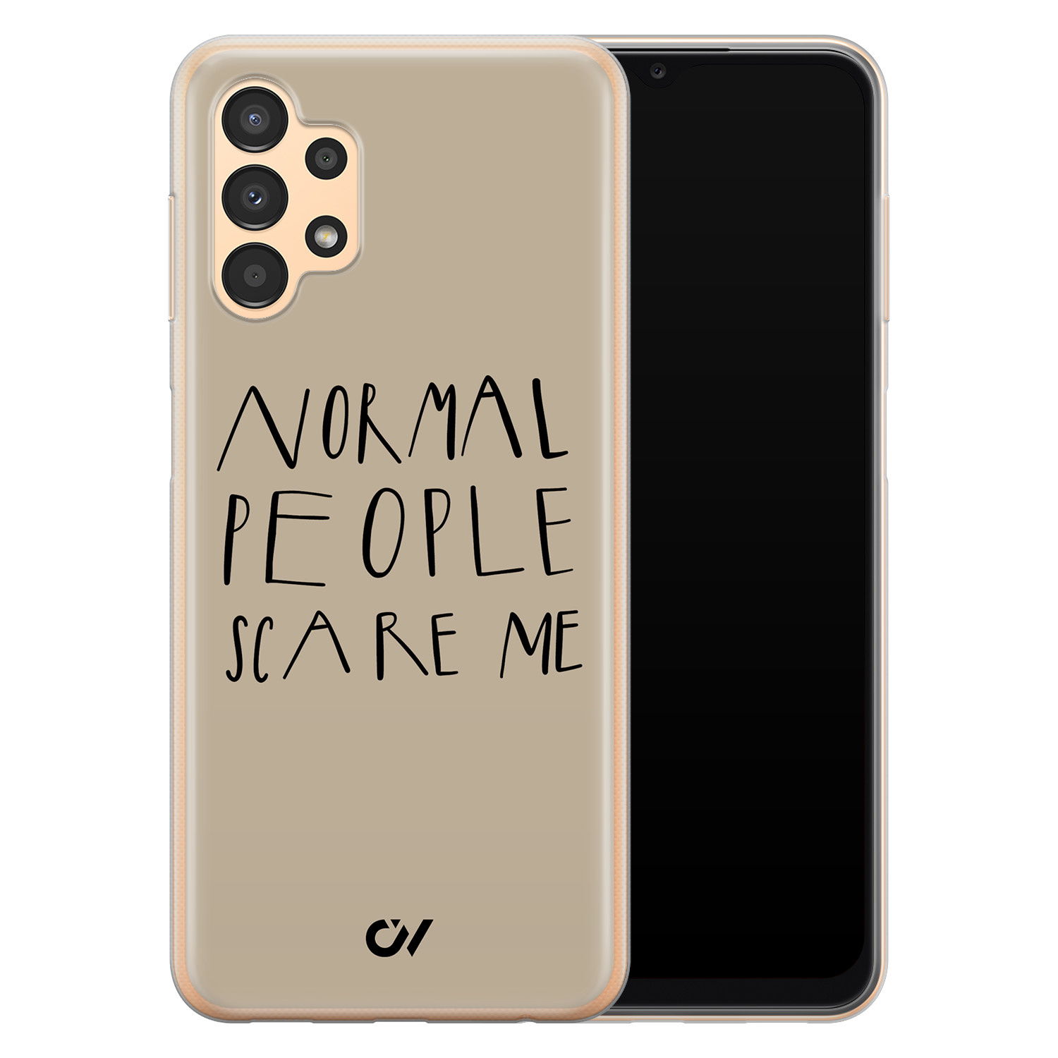Casevibes Samsung Galaxy A13 4G hoesje siliconen - Normal People Scare Me