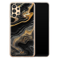 Casevibes Samsung Galaxy A13 4G hoesje siliconen - Marble Golden Black