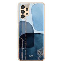 Casevibes Samsung Galaxy A13 4G hoesje siliconen - Blue Abstract Shapes