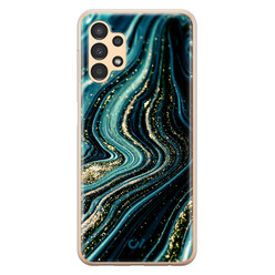 Casevibes Samsung Galaxy A13 4G hoesje siliconen - Blue Marble Waves
