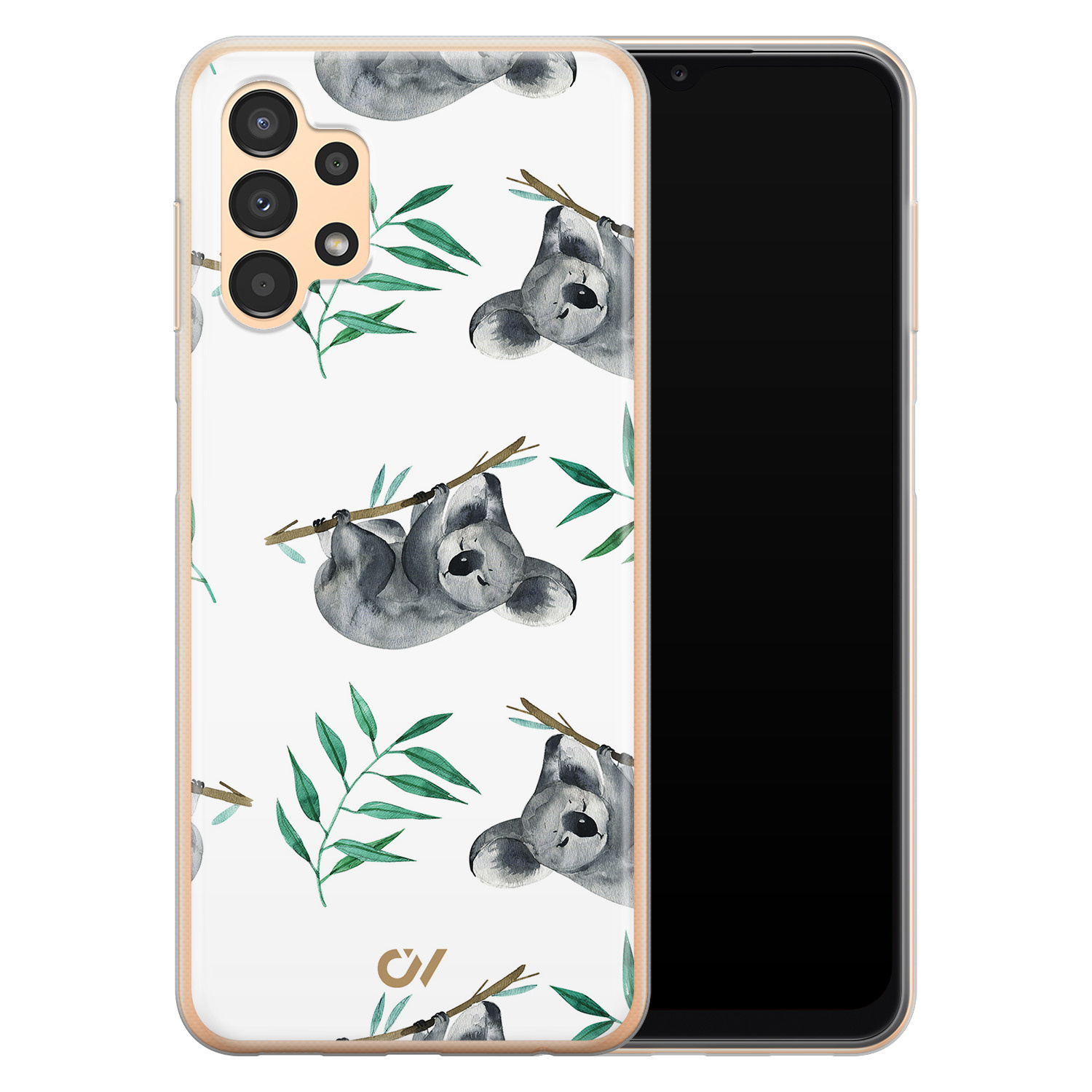 Casevibes Samsung Galaxy A13 4G hoesje siliconen - Koala Print