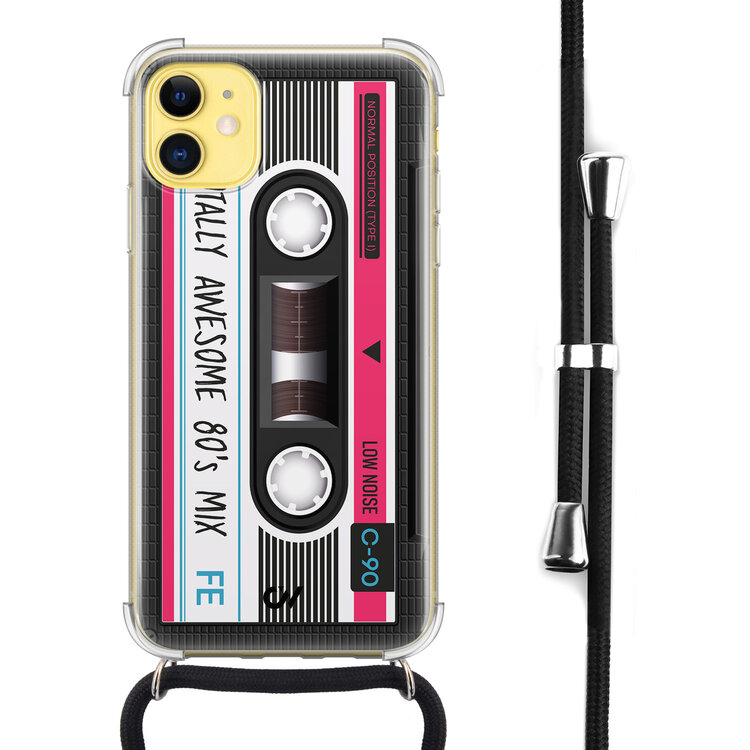 Casevibes iPhone 11 hoesje met koord - Cassette