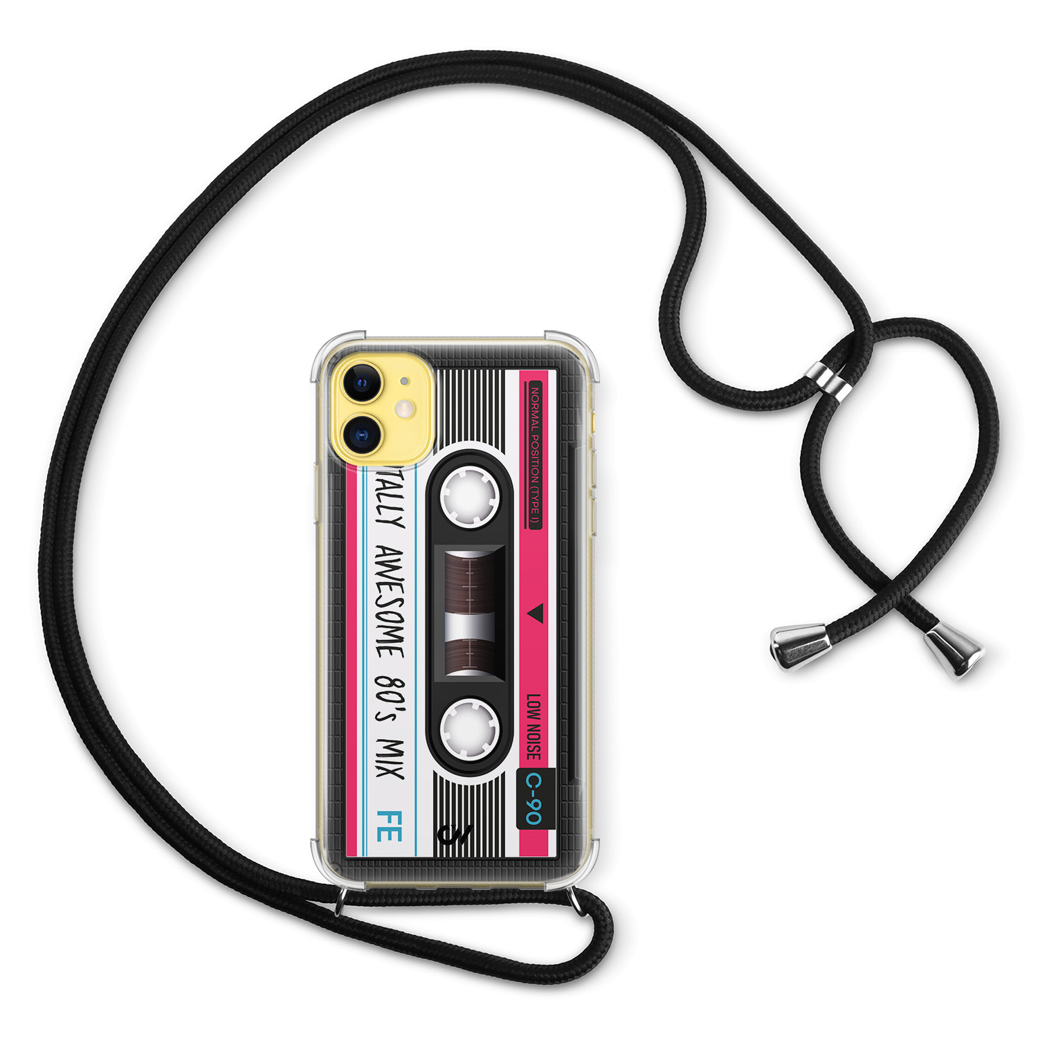 Casevibes iPhone 11 hoesje met koord - Cassette