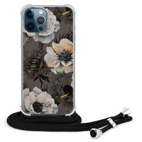 Casevibes iPhone 12 (Pro) hoesje met koord - Blooming