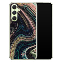 Casevibes Samsung Galaxy A54 hoesje siliconen - Marble Twilight