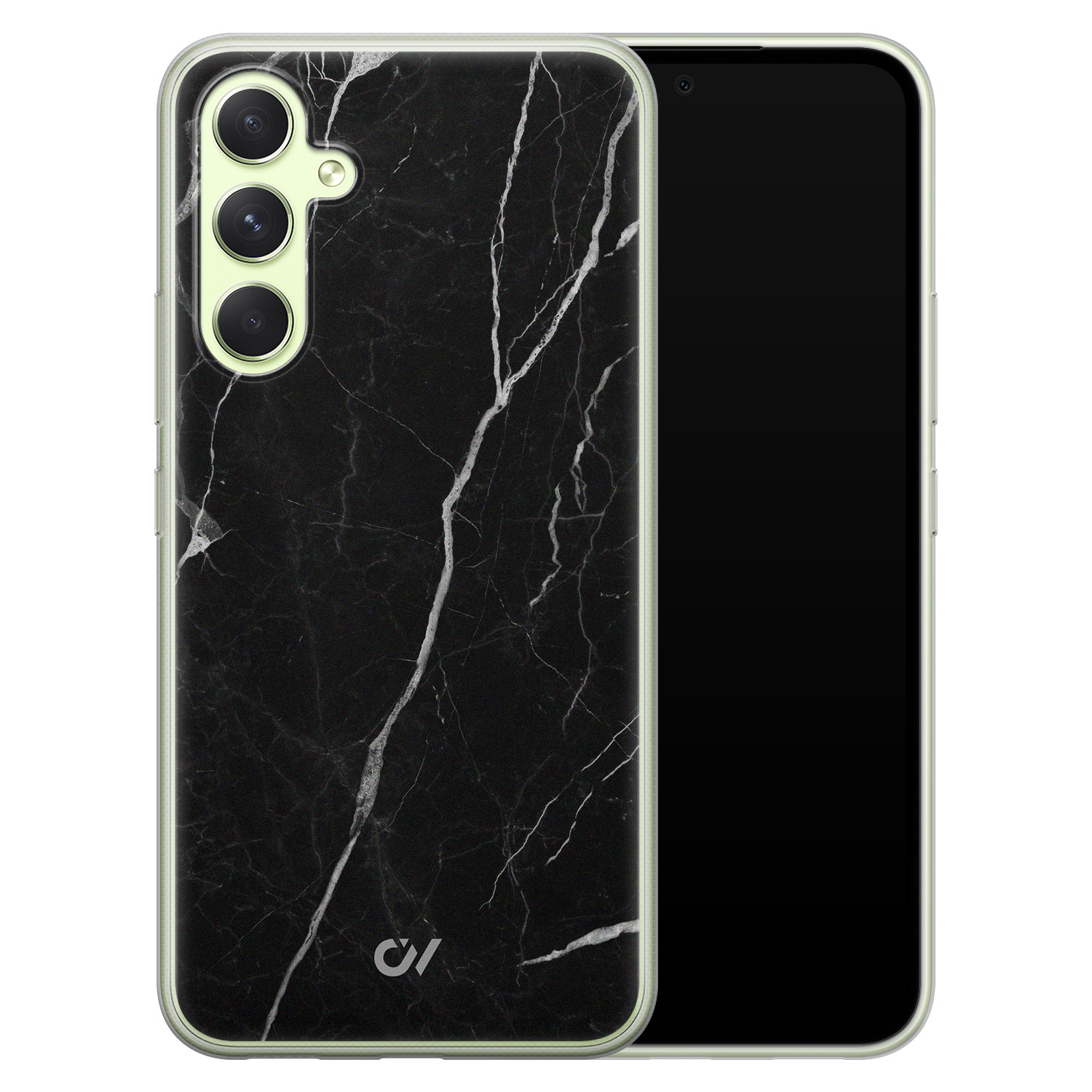 Casevibes Samsung Galaxy A54 hoesje siliconen - Marble Noir