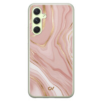 Casevibes Samsung Galaxy A54 hoesje siliconen - Rose Marble