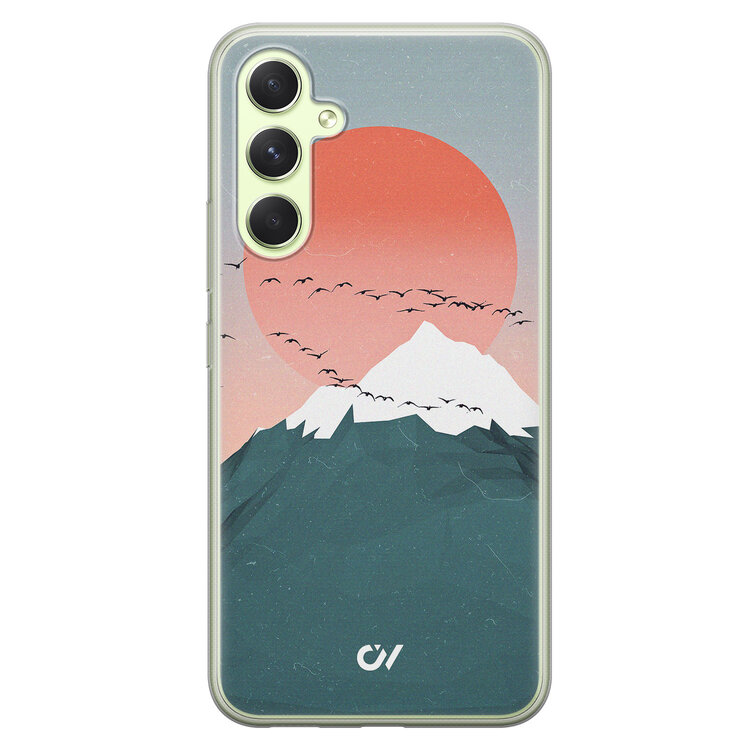 Casevibes Samsung Galaxy A54 hoesje siliconen - Mountain Birds