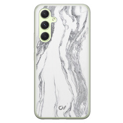 Casevibes Samsung Galaxy A54 hoesje siliconen - Marble Ivory