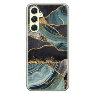Casevibes Samsung Galaxy A54 hoesje siliconen - Marble Jade Stone