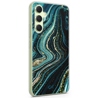 Casevibes Samsung Galaxy A54 hoesje siliconen - Blue Marble Waves