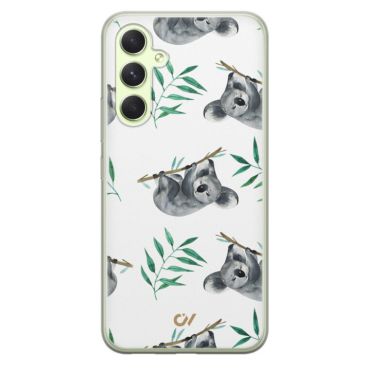 Casevibes Samsung Galaxy A54 hoesje siliconen - Koala Print
