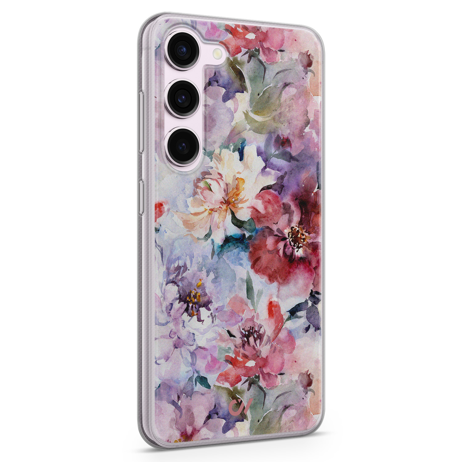 Casevibes Samsung Galaxy S23 hoesje siliconen - Bloemen Acryl