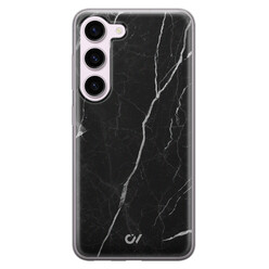 Casevibes Samsung Galaxy S23 hoesje siliconen - Marble Noir