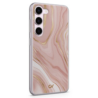 Casevibes Samsung Galaxy S23 hoesje siliconen - Rose Marble