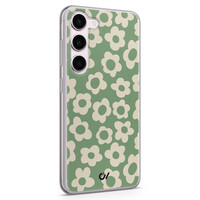 Casevibes Samsung Galaxy S23 hoesje siliconen - Retro Cute Flowers