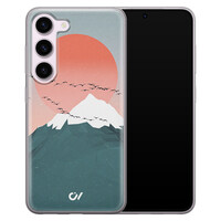 Casevibes Samsung Galaxy S23 hoesje siliconen - Mountain Birds